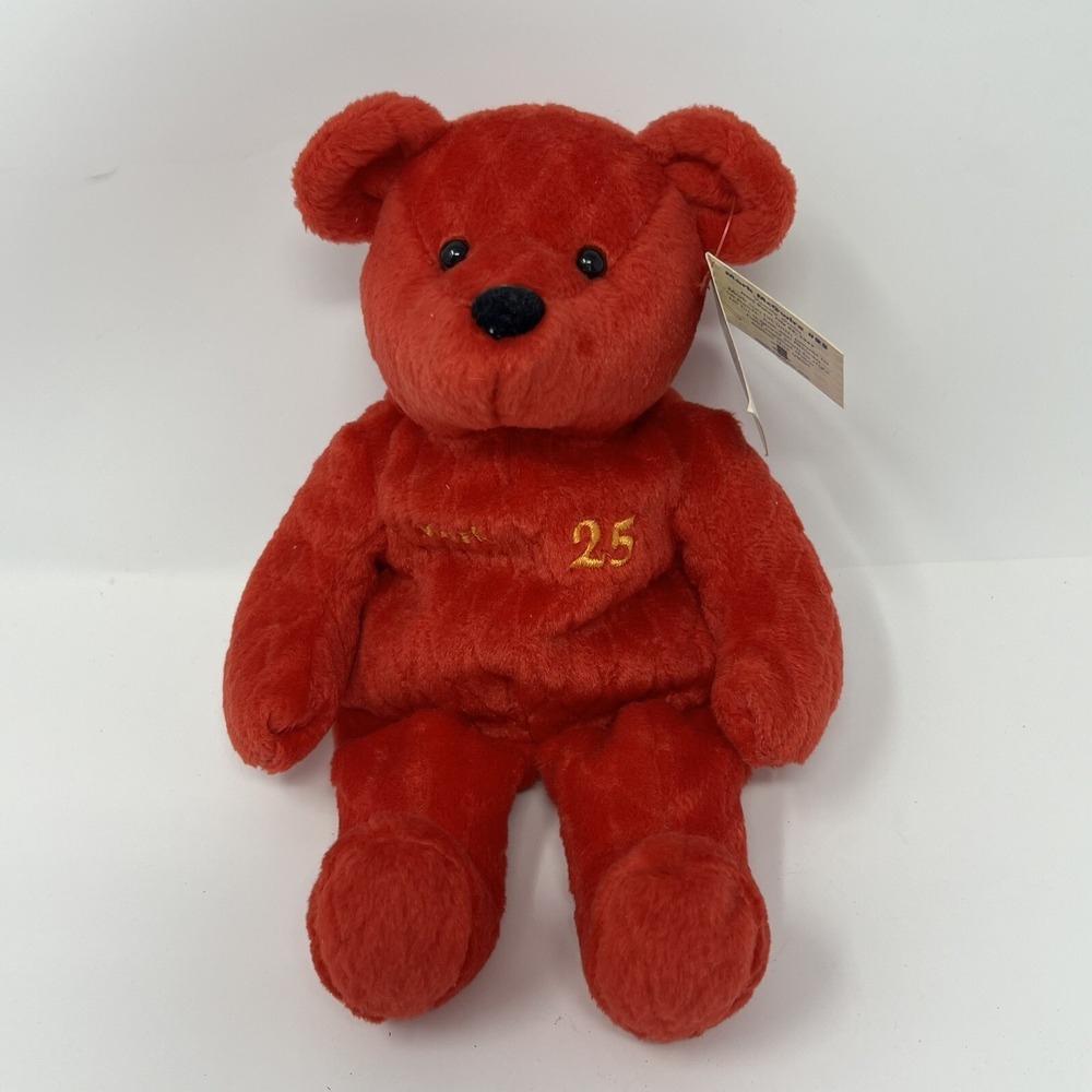 Salvinos Big Bammers Mark McGwire #25 Plush Bear 10 Inch Red MLB Collectible Toy - Picture 7 of 12